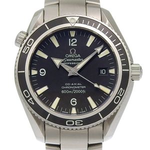 OMEGA 씨마스터 프로페셔널 600M 손목시계 크로노미터 2201.50 스테인리스 스틸 자동식 아날로그 손목시계 블랙 다이얼 Seamaster Professional 600M 남성용【중고】
