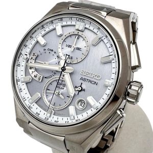 SEIKO 아스트론 넥스터 SBXC159/5X83-0AE0 아날로그 손목시계 티타늄 솔라 실버 다이얼 남성용 【중고】