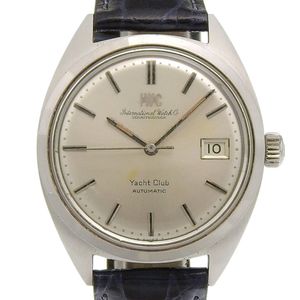 IWC 샤프하우젠 IWC 요트 클럽 아날로그 손목시계 cal.8541 R811AD 스테인리스 스틸 x 엠보싱 가죽 오토매틱 실버 다이얼 Yacht club 남성용 [중고]