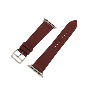 Unused Hermes Apple Watch replacement strap for 38, 40, and 41mm, leather, Bordeaux, B stamp (2023 production) 0992 [Used] HERMES