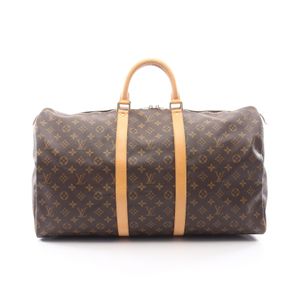 [중고] LOUIS VUITTON 보스턴백 키폴 55 모노그램 M41424 PVC 코팅 캔버스 레더 키폴 55 유니섹스 Used A