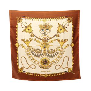 [Used] Hermes HERMES Scarf Carre 90 PARURES DES SABLES Silk Scarf Women's Used B