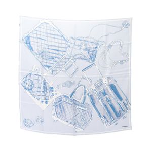 [Used] Chanel CHANEL Scarf Coco Mark All-over Pattern Silk Scarf Women's Used A