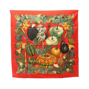 [Used] Hermes HERMES Scarf Carre 90 CITROUILLES ET COLOQUINTES Silk Carre 90 Women's Used A