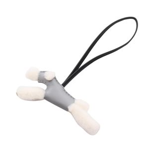 【中古】 エルメス HERMES チャーム バディチャーム グリパンタン グリパンタン/ブラック ムートン バディ チャーム グリパンタン/ブラック レディース 未使用
