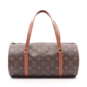 [중고] LOUIS VUITTON 손가방 파피용 30 모노그램 M51385 PVC 코팅 캔버스 레더 파피용(구형) GM 여성용 Used A