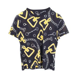 [Used] Hermes HERMES Short-Sleeve T-Shirt EFFET KALEIDOSCOPE Kaleidoscope Effect 4H4648DH Cotton T-Shirt Women's Used B