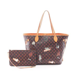 [중고] LOUIS VUITTON 토트백 네버풀 MM 캣그램 M44441 PVC 코팅 캔버스 레더 네버풀 MM 여성용 Used B