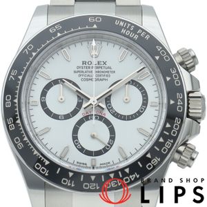 ROLEX 코스모그래프 데이토나 워치 Cosmograph Daytona 126500LN 박스 보증서 SS/세라믹 남성용 시계 화이트 미품 【신품】