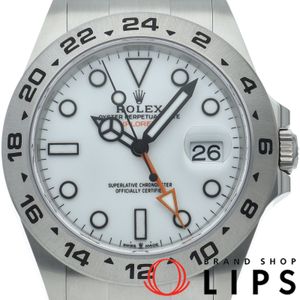 ROLEX Explorer II 워치 신형 보증서 포함 226570 박스 보증서 SS 남성용 시계 화이트 미사용 신품
