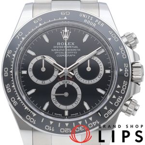 ROLEX 코스모그래프 데이트나 워치 Cosmograph Daytona 126500LN 박스 보증서 SS/세라믹 남성용 시계 블랙 미품 【신품】