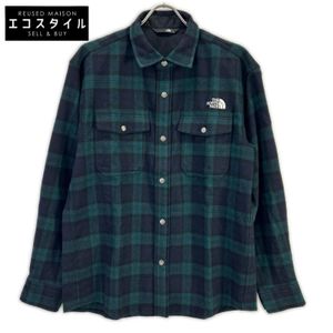 The North Face NR62230 Green Brushed Wood Wool Shirt, Size M [Used]