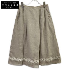 Foxey Boutique，2025 年，45031 象牙色亞麻裙，Paige 色，40 碼 [二手]