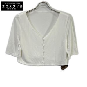 Foxey New York 43736 白色人造絲混紡維也納開襟衫 40 碼 [二手]