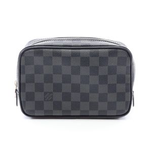 [Used] Louis Vuitton LOUIS VUITTON Pouch Trousse Toilette PM Damier Graphite N40483 Leather Trousse Toilette PM Men's Used A