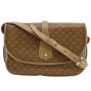 CELINE Triomphe 单肩包/斜挎包 Macadam Vintage PVC 棕色 肩背 磁吸式 女士【中古】