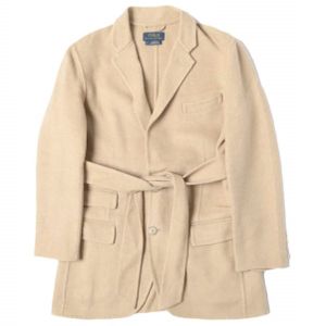 POLO RALPH LAUREN Single-Breasted Belted Blazer 211800866002 0 BEIGE 2B Tailored Jacket Outerwear [Used] [POLO RALPH LAUREN]