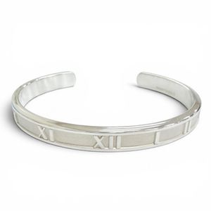 Excellent condition △ TIFFANY&Co. Tiffany Atlas Bangle Bracelet, 925 Sterling Silver, Made in Italy, Weight 32.38g, Women's/Men's, Comes with Box and Dust Bag.