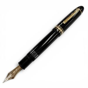 美品▼MONTBLANC モンブラン ヴィンテージ マイスターシュテュック 149 ペン先14K EFニブ 超希少 1960年代 ホワイトスター 万年筆 ブラック ゴールド ドイツ製 メンズ