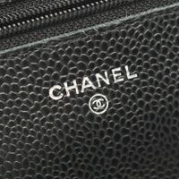 [중고] Chanel 샤넬 숄더백 마틀라세 A33814 블랙 캐비어 스킨(그레인드 카프) 마틀라세 체인 월렛 여성용 Used A