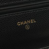 [중고] Chanel 샤넬 숄더백 마틀라세 AP0250 블랙 캐비어 스킨(그레인드 카프) 마틀라세 체인 월렛 여성용 Used A