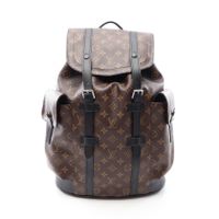 [중고] LOUIS VUITTON 크리스토퍼 MM 백팩 M43735 PVC 코팅 캔버스 레더 남성용 Used A