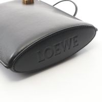 【중고】 LOEWE 숄더백 다이스 포켓 C630R12X01 블랙 레더 다이스 포켓 여성용 Used A