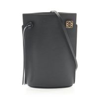 【중고】 LOEWE 숄더백 다이스 포켓 C630R12X01 블랙 레더 다이스 포켓 여성용 Used A
