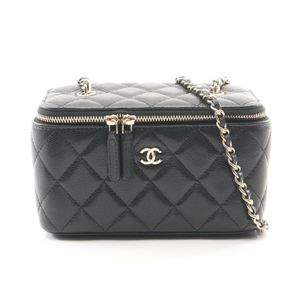 [중고] Chanel 샤넬 숄더백 마틀라세 스몰 배니티 AP1341 블랙 캐비어 스킨(그레인드 카프) 마틀라세 배니티 체인 숄더백