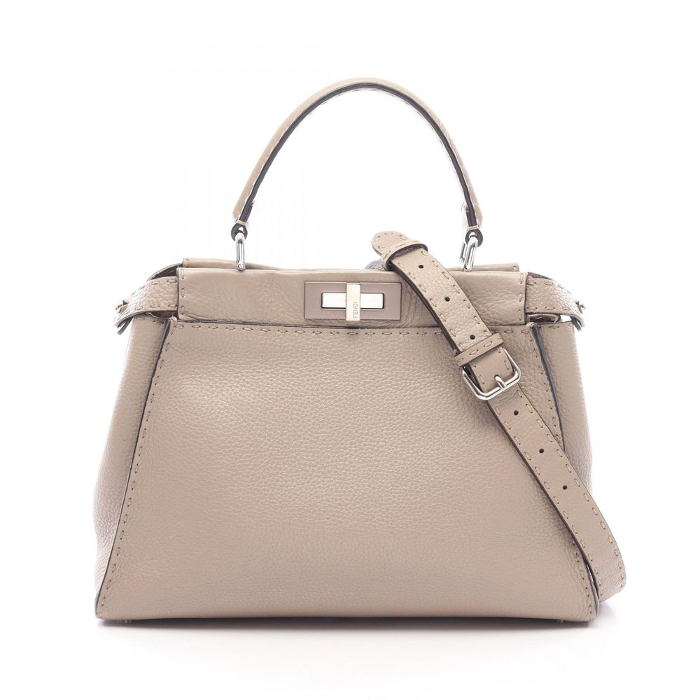 [중고] FENDI 손가방 피카부 레귤러 2WAY 그레이지 레더 피카부 셀러리아 레귤러 여성용 Used B