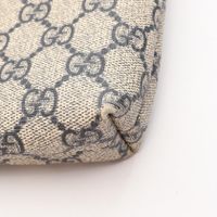 [중고] Gucci 구찌 숄더백 GG 수프림 388924 네이비 PVC 코팅 캔버스 레더 숄더백 여성용 Used B