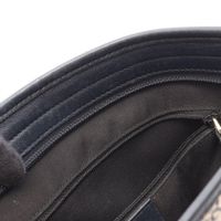 [중고] Gucci 구찌 숄더백 GG 수프림 388924 네이비 PVC 코팅 캔버스 레더 숄더백 여성용 Used B