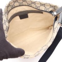 [중고] Gucci 구찌 숄더백 GG 수프림 295257 네이비 PVC 코팅 캔버스 레더 GG 플러스 메신저백 여성용 Used B