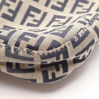 [중고] FENDI 숄더백 주키노 네이비 캔버스 레더 숄더백 여성용 Used B