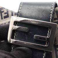 [중고] FENDI 숄더백 주키노 네이비 캔버스 레더 숄더백 여성용 Used B