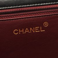 [중고] Chanel 샤넬 숄더백 마틀라세 풀 플랩 푸시락 블랙 램스킨 마틀라세 푸시락 체인 숄더백