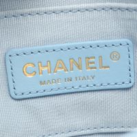 [중고] Chanel 샤넬 숄더백 마틀라세 콤비 하드웨어 라이트 블루 램스킨(양가죽) 마틀라세 스몰 플랩 체인 숄더백 여성용