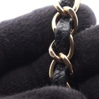 [중고] Chanel 샤넬 숄더백 마틀라세 W플랩 블랙 캐비어 스킨(그레인드 카프) 마틀라세 더블 플랩 체인 숄더백
