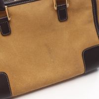 【중고】 LOEWE 아마조나 28 손가방 캐멀/다크 브라운 스웨이드 레더 아마조나 28 여성용 Used B