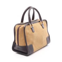 【중고】 LOEWE 아마조나 28 손가방 캐멀/다크 브라운 스웨이드 레더 아마조나 28 여성용 Used B