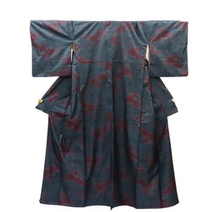 大島紬絲綢布料（純絲綢）[二手]