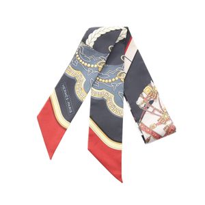 【中古】 エルメス HERMES スカーフ ツイリー GRAND APPARAT リボン シルク ツイリー レディース 未使用