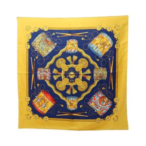 【中古】 エルメス HERMES スカーフ カレ90 LES TAMBOURS シルク カレ90 レディース Used A