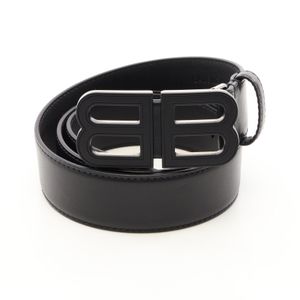 [Used] Balenciaga BALENCIAGA Belt BB Logo Buckle 674171 Leather Belt Women's Used A