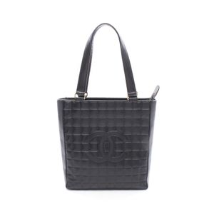 [Used] Chanel CHANEL Tote Bag Chocolate Bar A17443 Black Lambskin (Sheepskin) Chocolate Bar Tote Bag Women's Used B