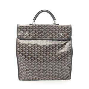 [Used] Goyard GOYARD Backpack, San Léger, Black/ Braun/White, PVC Coated Canvas, Leather, Women's, Used A