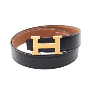 [Used] Hermes HERMES Belt Constance H Belt Gold Reversible Calfskin (Cowhide) Belt Men's Used A
