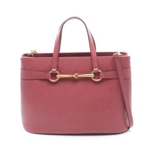 【중고】 Gucci 구찌 토트백 홀스빗 2WAY 319795 다크 핑크 레더 홀스빗 2way 토트백 여성용 Used A