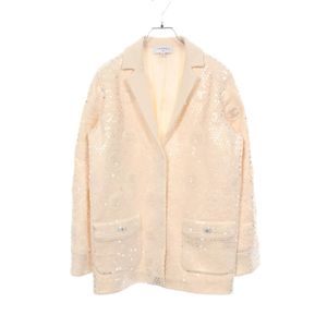 [Used] Chanel Tailored Jacket, Coco Mark, Sequin Jacket, P75119K10741, Wool, Sequin Jacket, Women's, Used A