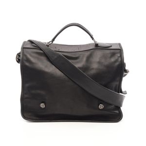 [중고] Chrome Hearts 숄더백 크로스볼 건슬링거 대거 지퍼 2WAY 레더 건슬링거 숄더백 남성용 Used B